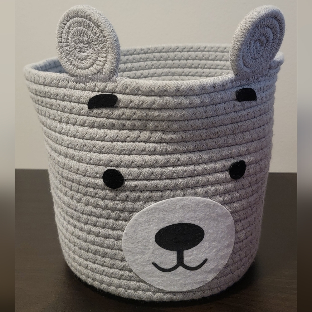 Gray Bear Design Storage Basket